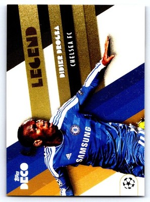Didier Drogba 2022-23 Topps Deco UEFA Legend Blue /49 Chelsea Ivory Coast bx6e