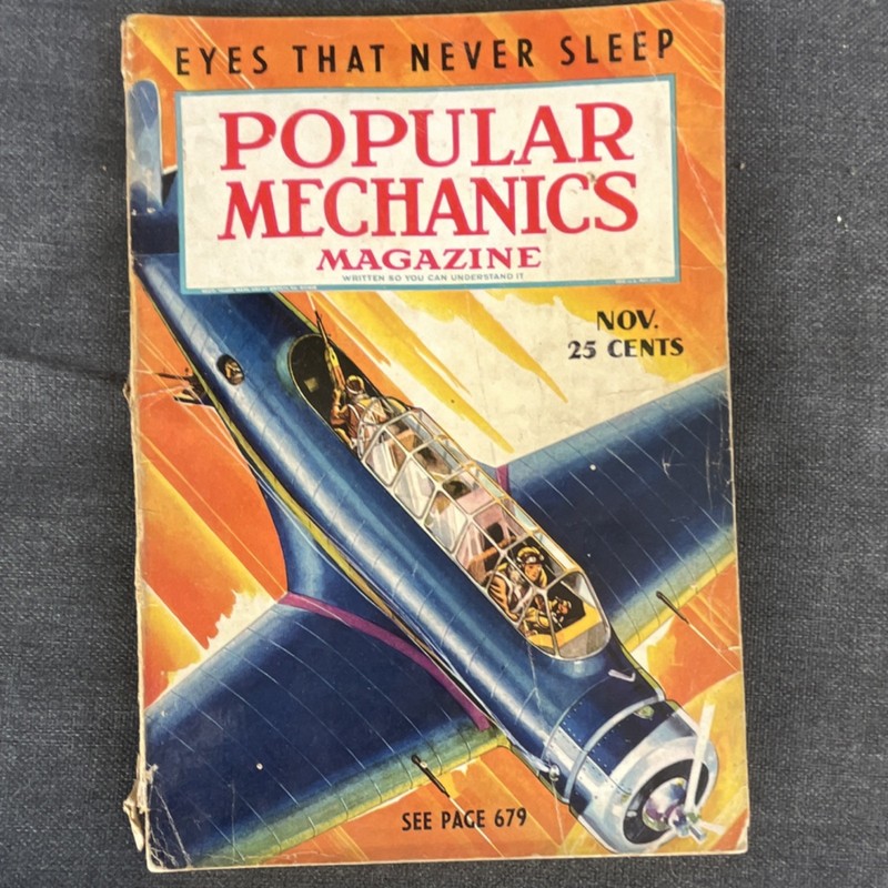 Popular Mechanics Illustrated Magazine November 1937 Aircraft Engineering