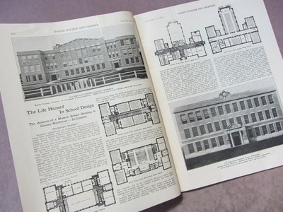 1911 Pacific Builder & Engineer Journal Architecture Construction Seattle WA