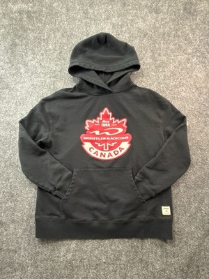 Roots Whistler Blackcomb Canada Graphic Pullover Hoodie Size Medium