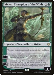 Vivien, Champion of the Wilds 180/264 War of the Spark Rare MTG