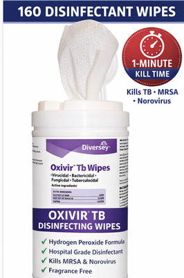 Diversey Oxivir TB Disinfectant Wipes 160 Count AHP Cleaner 4599516