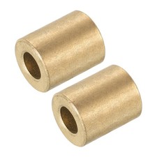 8mm Bore x 16mm OD x 20mm Length Sleeve Bearings Gold Tone Pack of 2 ,