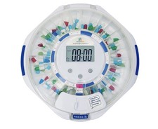 28-Day Automatic Pill Dispenser with Alarm  Easy Read LCD, Medication Organize
