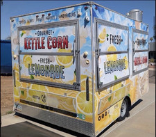 Kettle Corn & Lemonade Concession Trailer with Hood