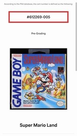 9.6 A+ PSA Super Mario Land Yellow Screenshots WATA VGA CGC New Nintendo Gameboy