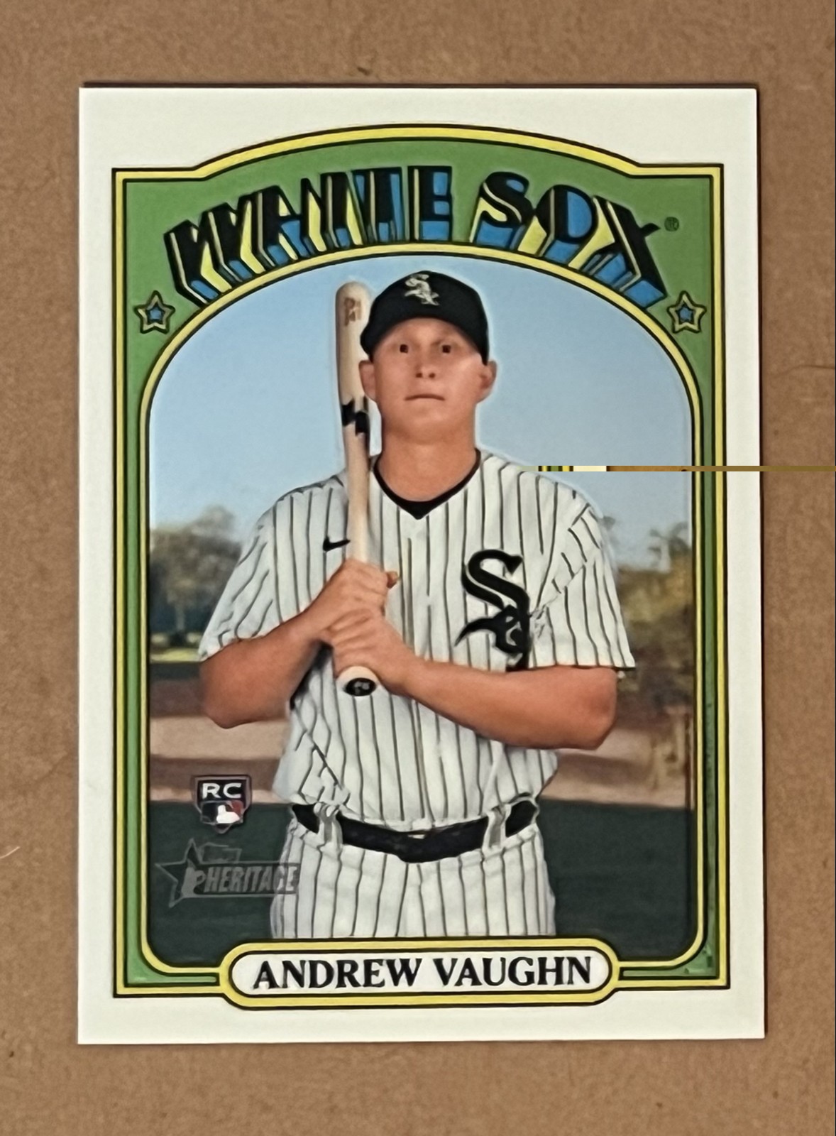 2021 Topps Heritage Chrome #624 Andrew Vaughn RC Rookie #/999