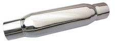 Moroso 94055 Stainless Steel Spiral Flow Muffler Fits 3 Inch Inlet Outlet Moroso 94055 Stainless Steel Spiral Flow Muffler Fits 3 Inch Inlet Outlet