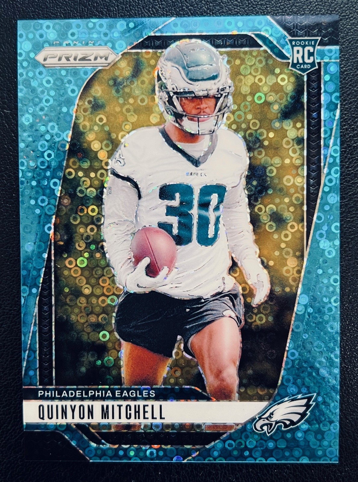 2024-25 Panini Prizm #381 QUINYON MITCHELL No Huddle Blue 52/99 (RC) 🔥🔥🔥