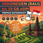 eSIM Indonesien Bali Prepaid SIM Karte 1-50GB 4G LTE Indonesia Daten QR Versand