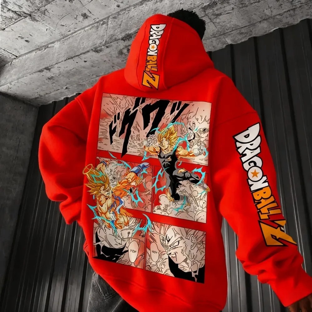 Dragon Ball Z Hoodie Anime Graphic Pullover Sweatshirt Men Women Manga Outerwear