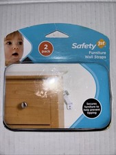 Safety 1st NIP 2 pack Furniture Wall Straps For Babies Kids 11014