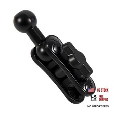 Aluminum 17mm/0.67" Ball Mount Double Socket Arm with 1.69 Inch Ball Adapter