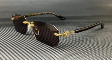 GUCCI GG1221S 002 Gold Havana Brown Men's 56 mm Sunglasses