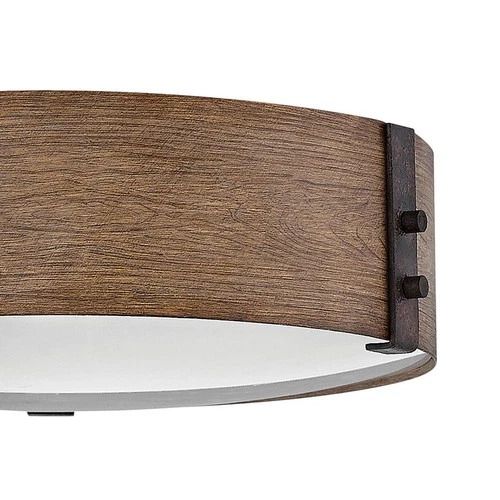 Hinkley Lighting 29203 Sawyer 3 Light 15"W Open Air Outdoor Flush - Aged Zinc - Picture 3 of 7