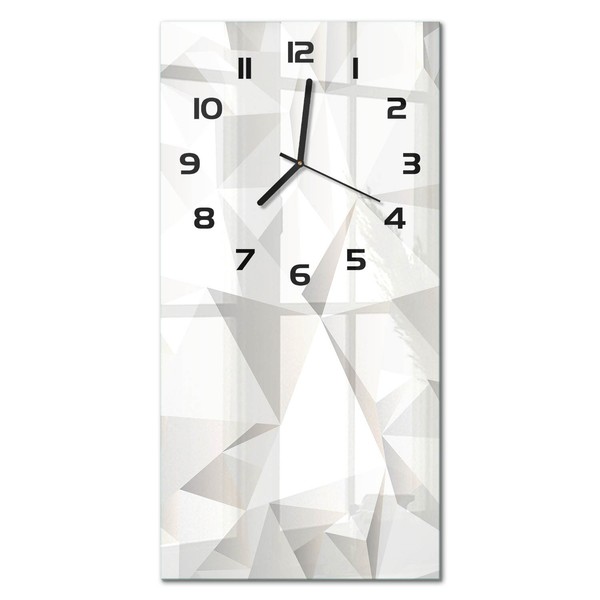 Glasuhr Glas-Wanduhr Aus Glas Abstrakter Hintergrund Schwarze Zeiger 30X60 Cm-image