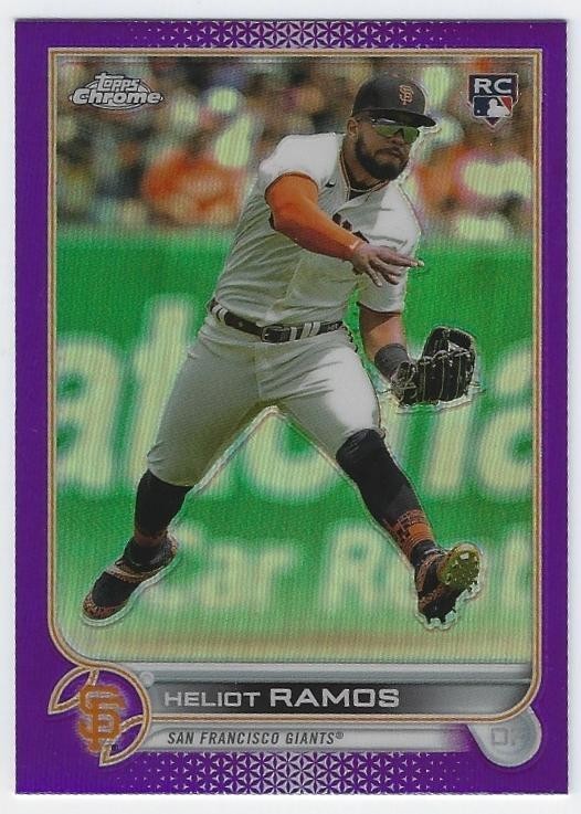 2022 Topps Chrome Update Series - Heliot Ramos #USC194 Purple Refractor (RC)