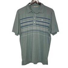 Travis Mathew TPC Piper Glen Golf Polo Shirt Blue Sz LG
