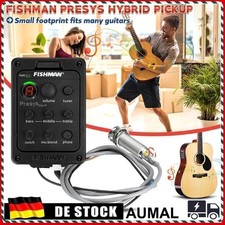 Fishman 4-Band 301 EQ Equalizer Akustikgitarre Piezo Tonabnehmer Tuner