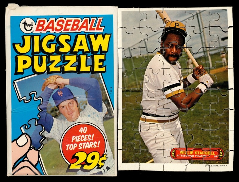 1974 Topps Jigsaw Puzzles Set-Break Willie Stargell Complete Puzzle *GMCARDS*