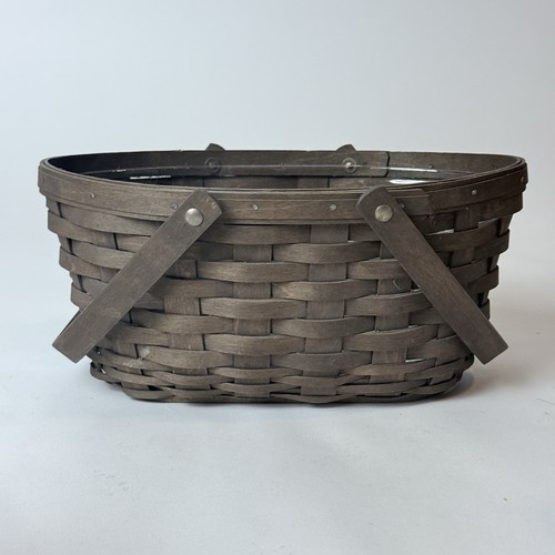 RARE Longaberger DB Deep Brown Oval Market Basket Protector RETIRED 10in - Picture 3 of 6