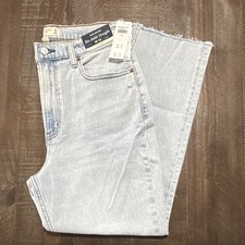 Abercrombie  Fitch Curve Love Ankle Straight Ultra High Rise Jeans 30/10