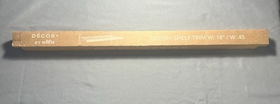 Elfa Decor+ 18  White Shelf Trim. Brand new, never used.