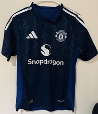 Adidas Manchester United 2024/25 Away Soccer Jersey IU1391 Size Medium Slim Fit