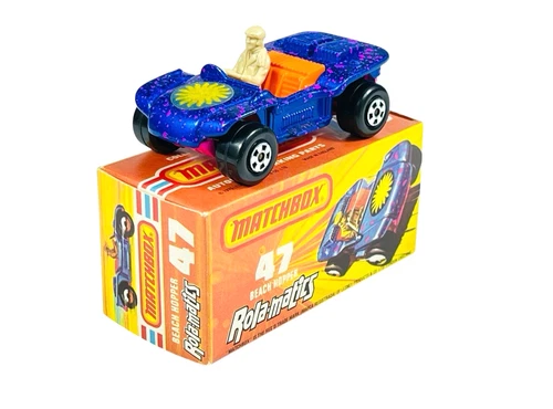 Matchbox Lesney Superfast MB47 Orange Interior Pink Base Beach Hopper w/J Box