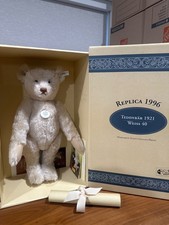 Steiff Teddy Bear 1921 White 40cm Mohair Limited Edition w/ Box Certf Ref.121
