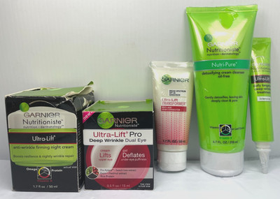 GARNIER ULTRA-LIFT Transformer, Night + Eye Cream, Wrinkle Treatment + Cleanser