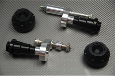 Puffer / Schutzrollen Farbe Schwarz für Triumph Tiger 800 2015-2019