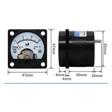 1 pièce Neuf SO-45 Microampère Compteur AMP Courant Meter Connexion Directe DC 0-30uA