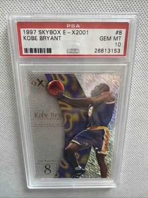 Kobe Bryant 1997 Skybox E-X2001 PSA 10 - Pop 28 - Tough Grade 1.86% Gem Rate
