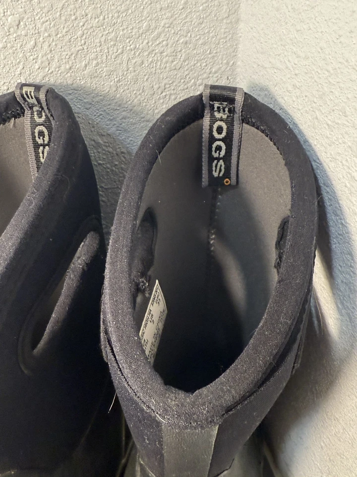 BOGS ботинки молодежи размер 2 черный водонепроницаемый зимние изолированные холодной погоды -30F снег - Изображение 4 из 4