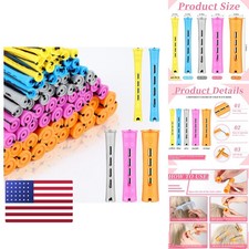 Tigeen 300 Pcs Perm Rods for Long Short Hair Mix Color