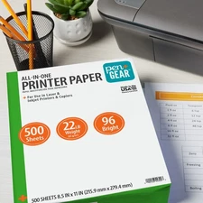 All-In-One Printer Paper 8.5 X 11 96 Bright 22 Lb, 500 Sheets White
