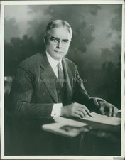 1932 Photo Portrait Of Gov Albert C Ritchie Md Dem By Bacharach Politics 7X9