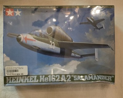 Tamiya Heinkel He162-A2 'Salamander' 1/48 Scale Plastic Model Kit New Sealed