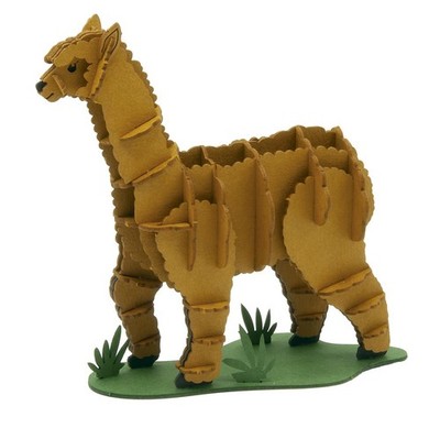 Fridolin 3D papermodel alpaca - knutselpakket papiermodel (US IMPORT)