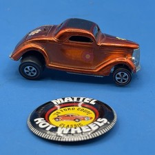 Vintage 1968 Hot Wheels Redline Classic 36 Ford Coupe Spectraflame Orange Vintage 1968 Hot Wheels Redline Classic 36 Ford Coupe Spectraflame Orange
