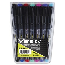 Pilot Varsity Fountain Pen Pack Assorted Ink ...