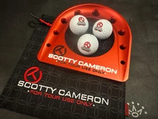 Scotty Cameron Circle T TOUR ONLY RED Metal PUTTING CUP & 3 CT Balls - Gallery
