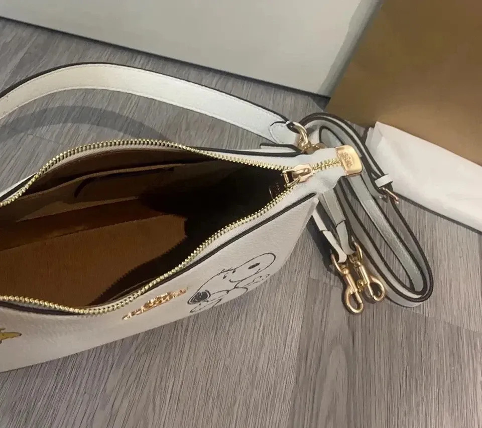 COACH x PEANUTS Teri Shoulder Bag Snoopy Chalk Multi CBJ76 Outlet