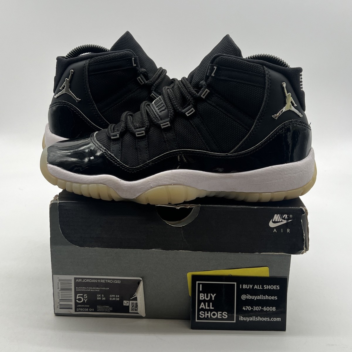 Size Air Jordan 11 Retro High Jubilee 25th Anniversary (378038-011)