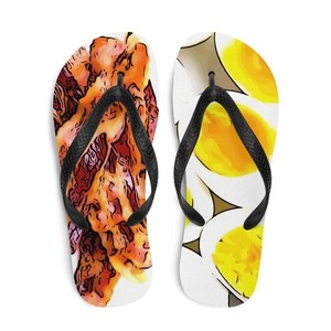 Bacon & Eggs Flip Flops