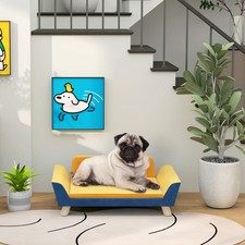 Dog Sofa Bed for Small Dogs with Soft Cushion, Washable Cover