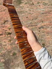 AAAA Stainless steel 22fret Gloss Roasted flame Maple Electric guitar neck
