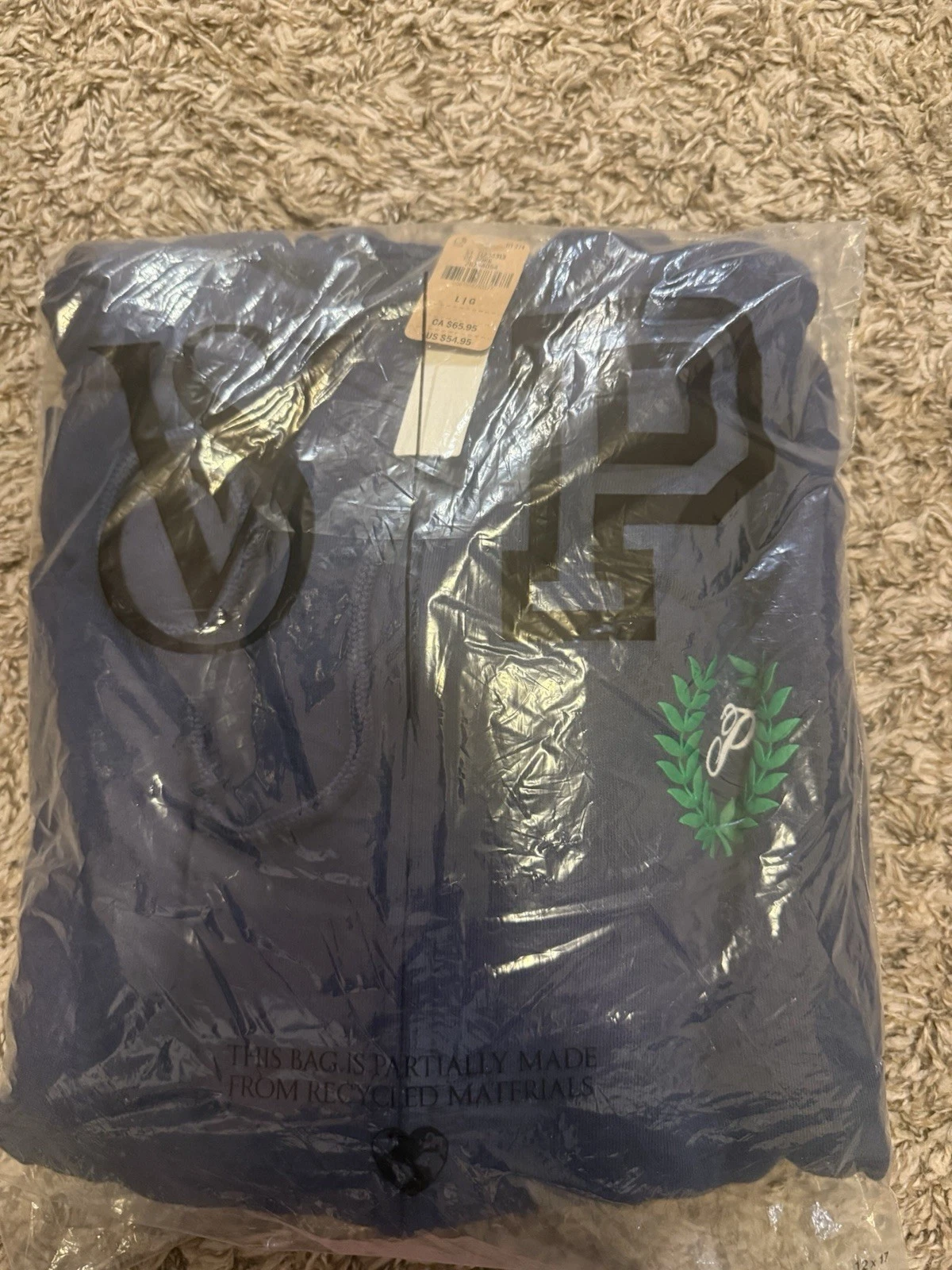 UNDERCOVER Felpa con cappuccio e zip intera Victoria’s Secret rosa mezzanotte blu navy tutti i giorni grande logo verde