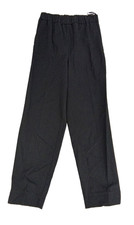 Jaeger Women's Trousers Size 8 Black Elasticated Waist Slit Cuffs Pocket Zip New